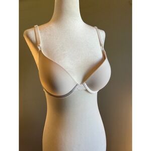 Soma Embraceable Enchanting Lace Push Up Bra White 34C J-Hook Racerback 112201